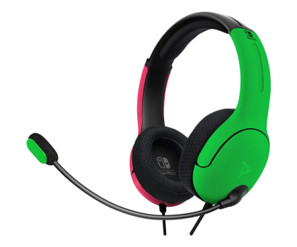Słuchawki przewodowe PDP LVL40 PINK/GREEN do SWITCH